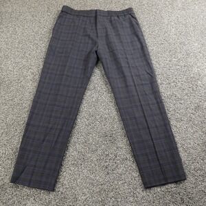 Hugo Boss Pants Mens 34X28 Gray Wool Chino Trouser Slacks Drawstring Stretch